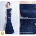 Navy Blue Jersey Cap Sleeve Slim Mermaid Gown Glamorous Formal Evening Gowns Long Evening Party Dresses